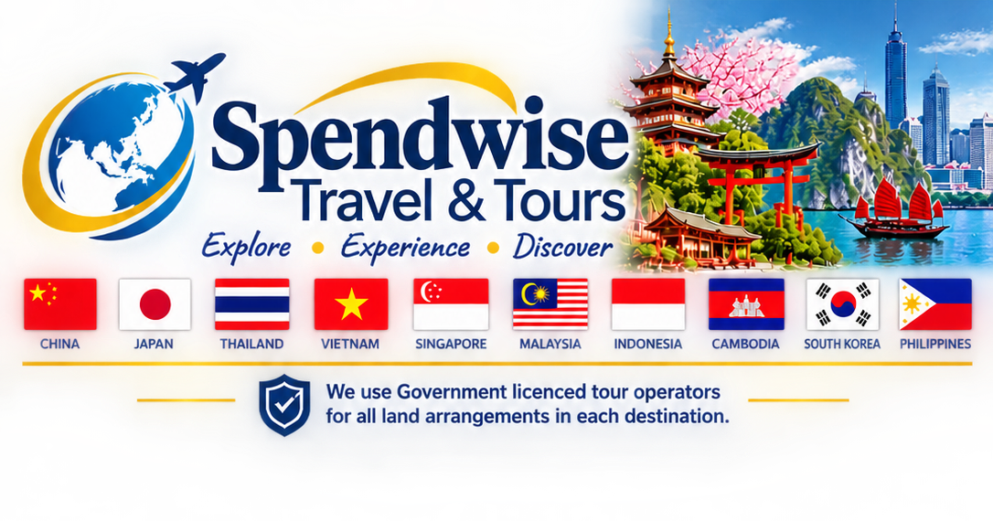 Spendwise Travel & Tours. Explore, Experience, Discover. Travel across the East, with government-licensed tour operators for land arrangements.